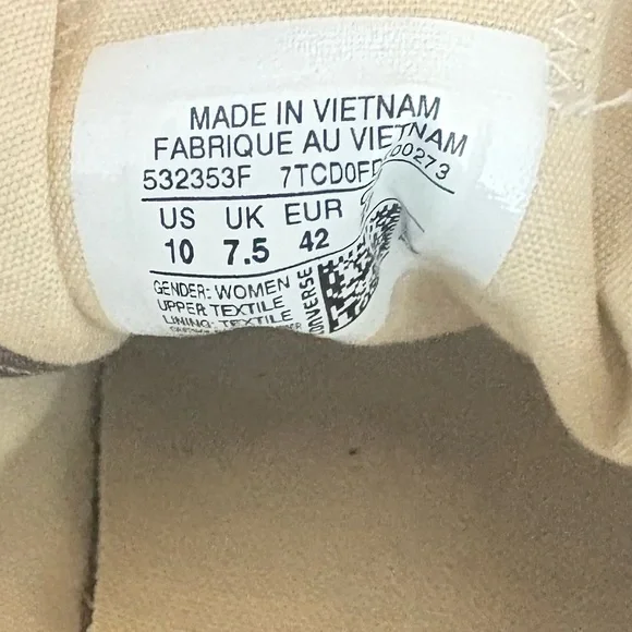 Grey Converse All Star Low top sneakers, Women’s Size 10 - Picture 8 of 8